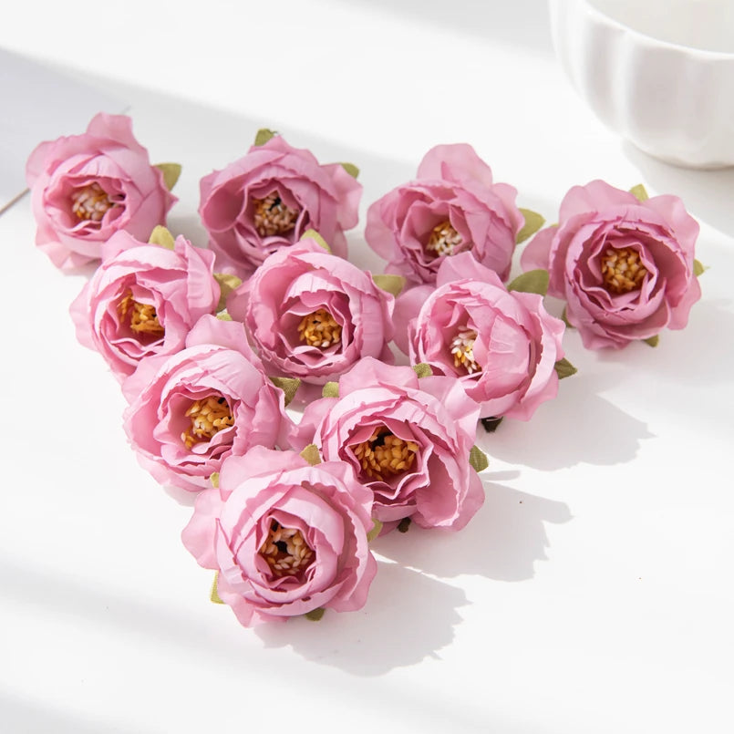 CN Silk Rose Artificial Flowers 40 To 80 Pcs Wedding Decor