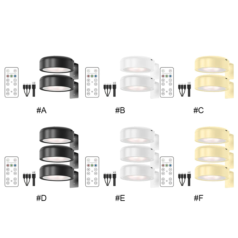 APWIKOGER Rechargeable Picture Lights With Remote Timer