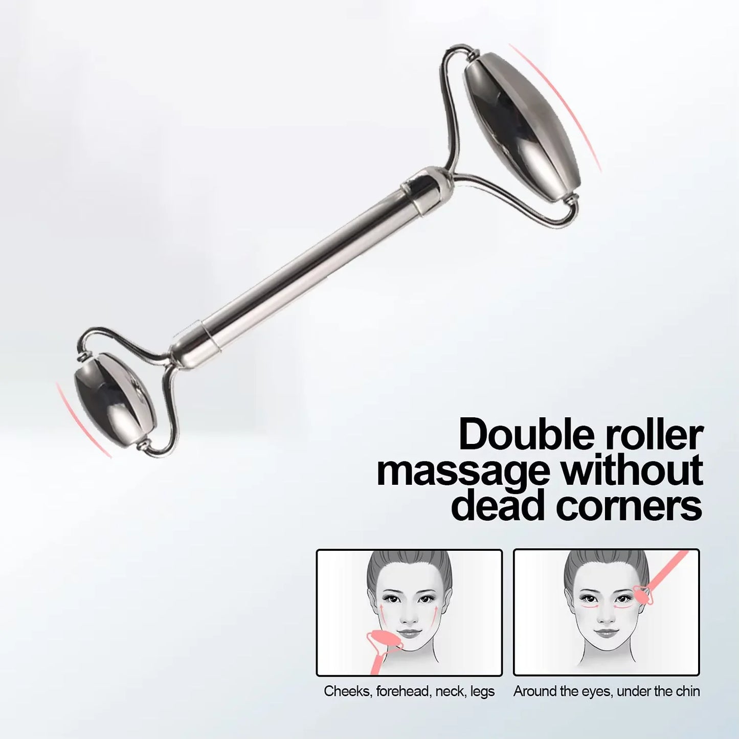 Hign-Concerned Ice Face Roller Stainless Steel Skincare Tool