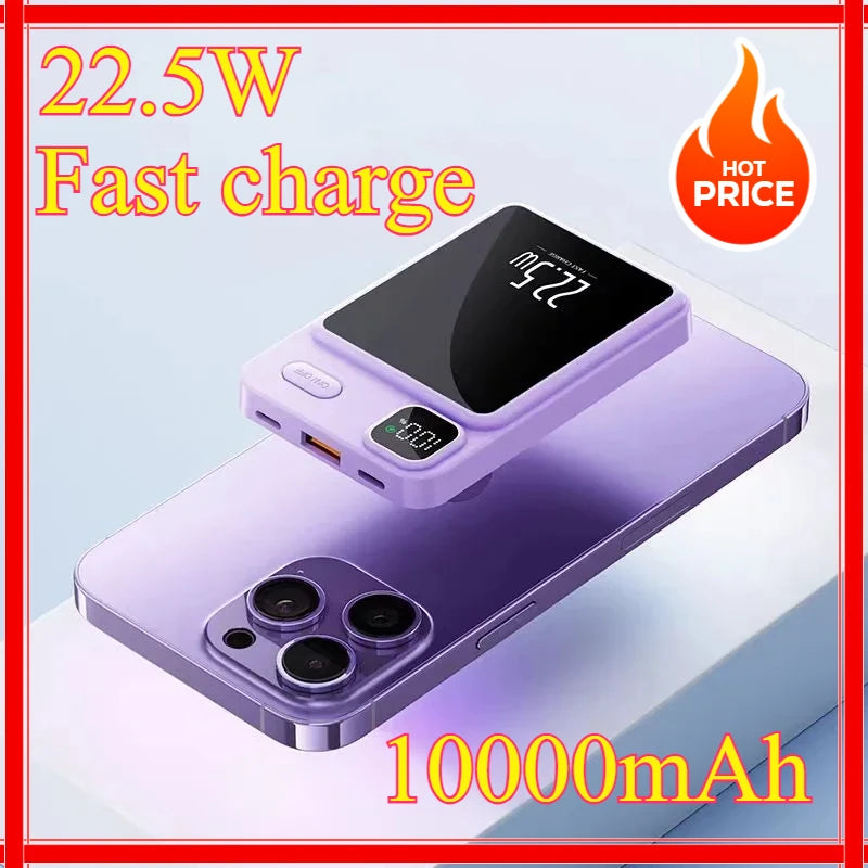 Magnetic Wireless Power Bank 10000mAh Fast Charging