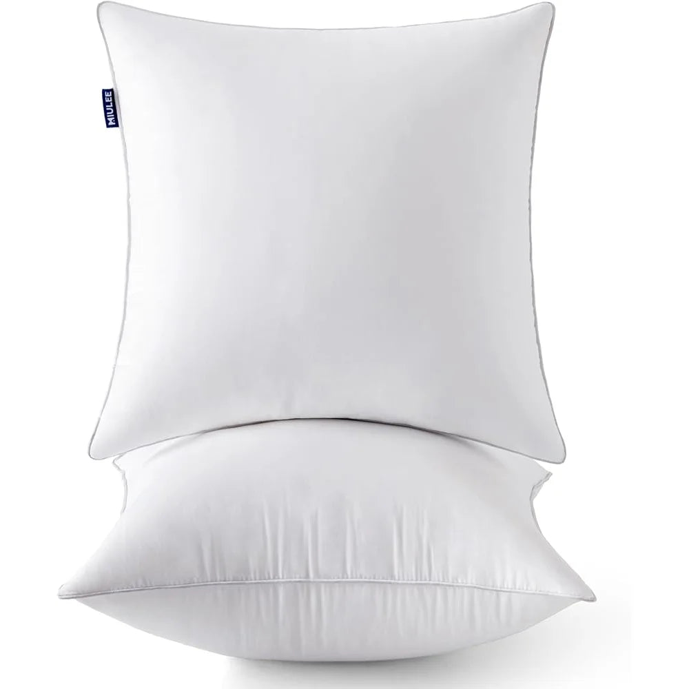 Two Pack Pillow Inserts Polyester Filling For Sofa Cushions