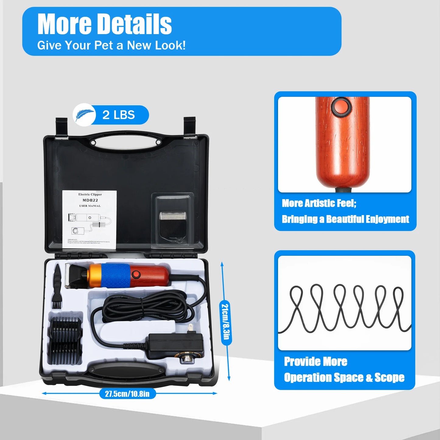 Electric 36W Animal Fur Shears Clipper For Pets Grooming