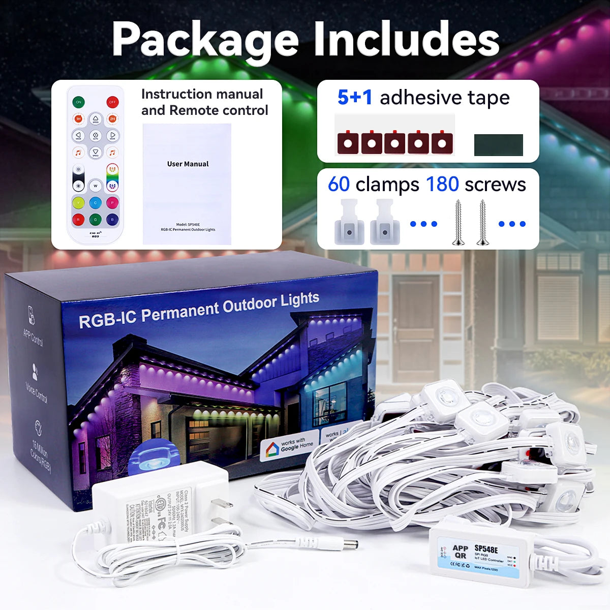 Aiopp Smart RGB Northern Lights Outdoor String Lights IP68