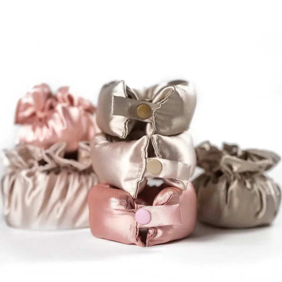 Hign-concerned Heatless Curling Headband Bonnet Satin