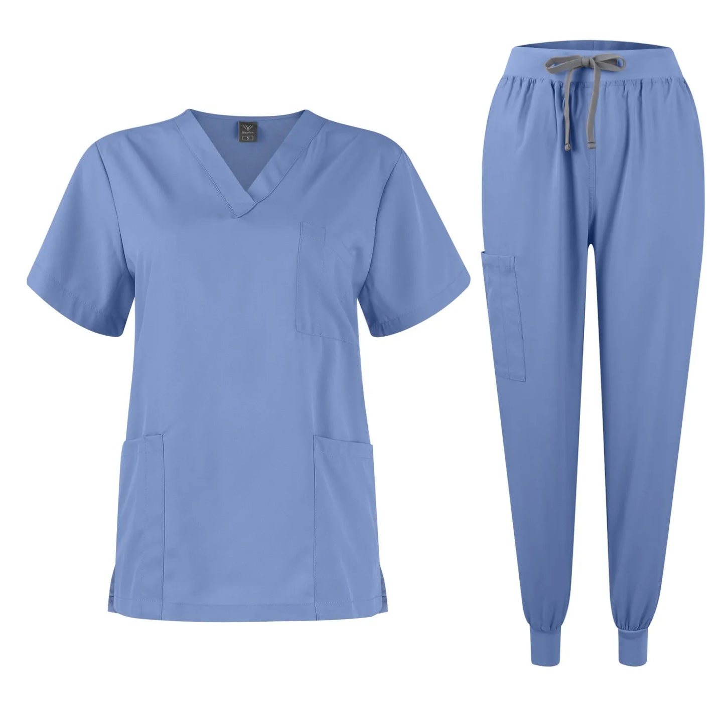 Eillysevens Women Quick Dry Nurse Uniform V Neck Set