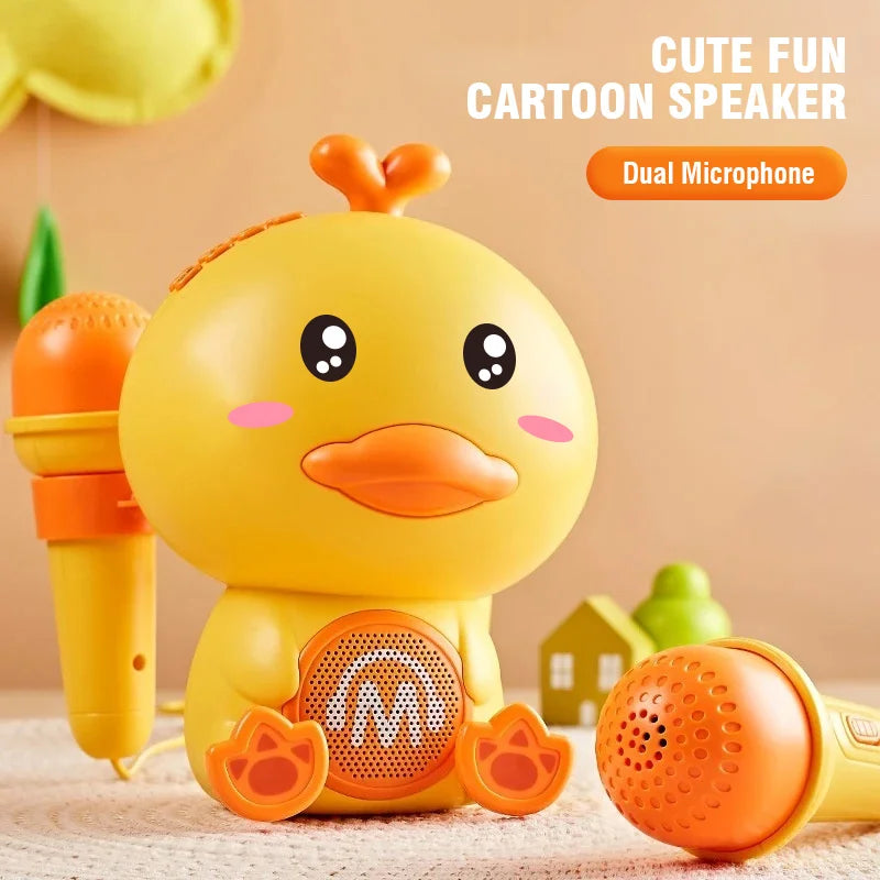CONUSEA Cute Duck Karaoke Microphone Toy For Kids Playtime