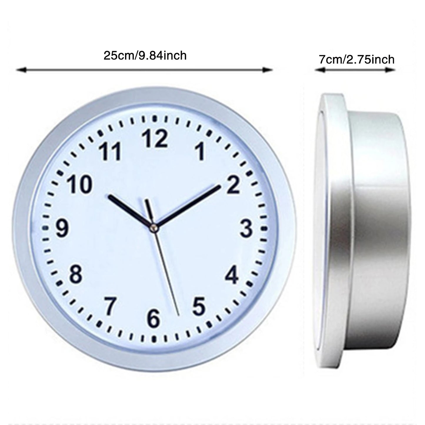 Wall Mounted Clock with Safe Simple and Generous Design Wall Clock & Safe for Hiding Money Jewelry Gold