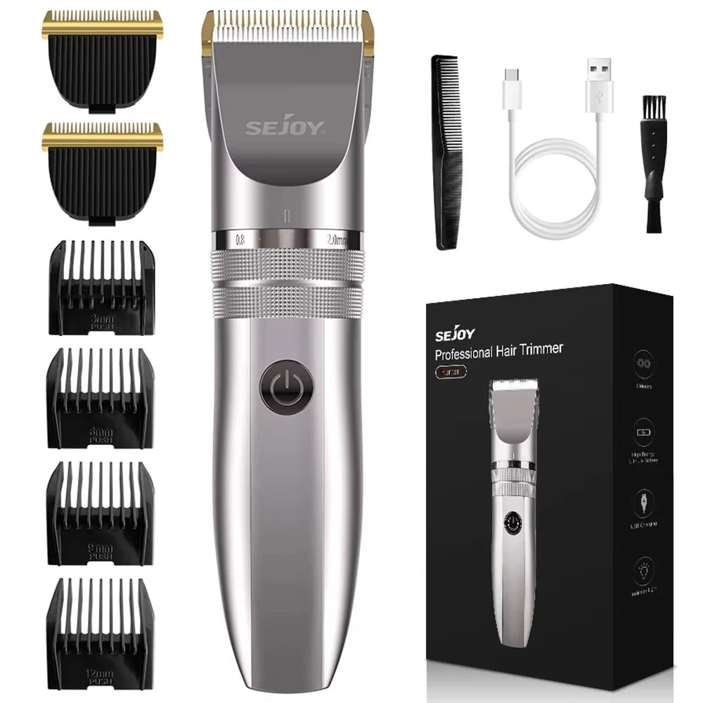Sejoy Hair Trimmer for Men Cordless Rechargeable Electric Clipper