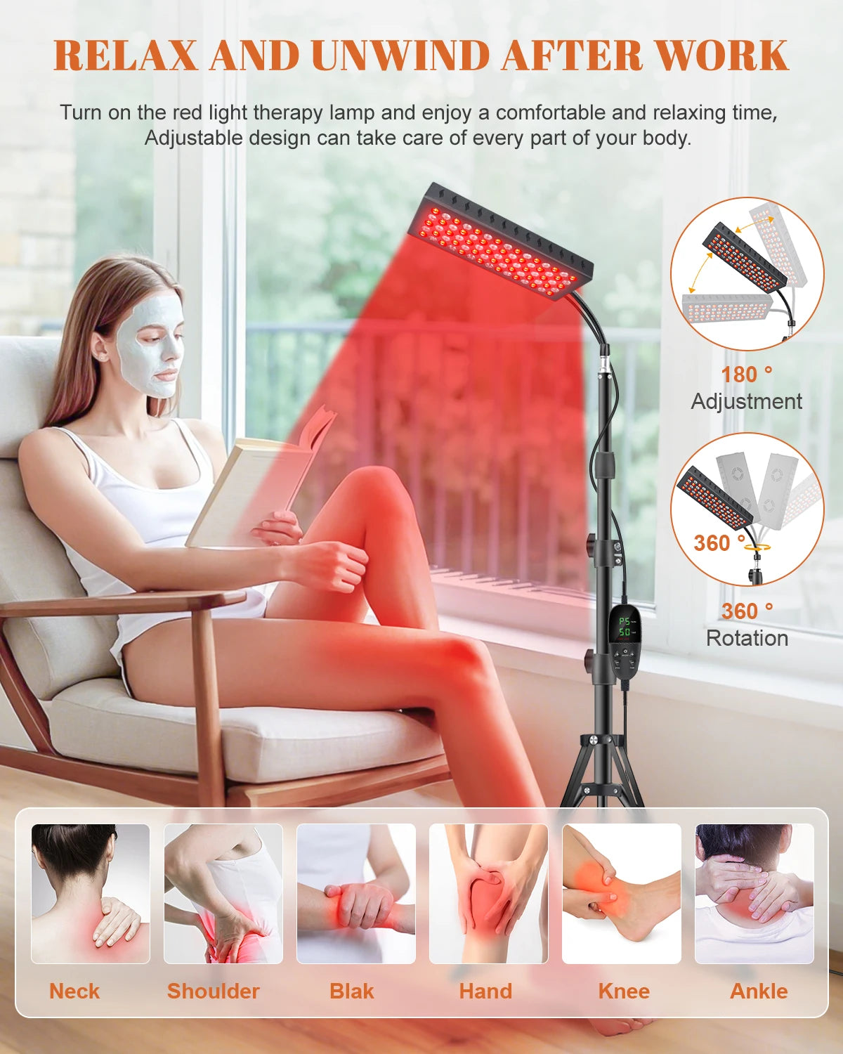 75pcs Leds Red Light For Body LED Red 850nm Near Light 660nm Health Beauty Lamp For Back Waist Shoulder Muscle Relief Skin Care