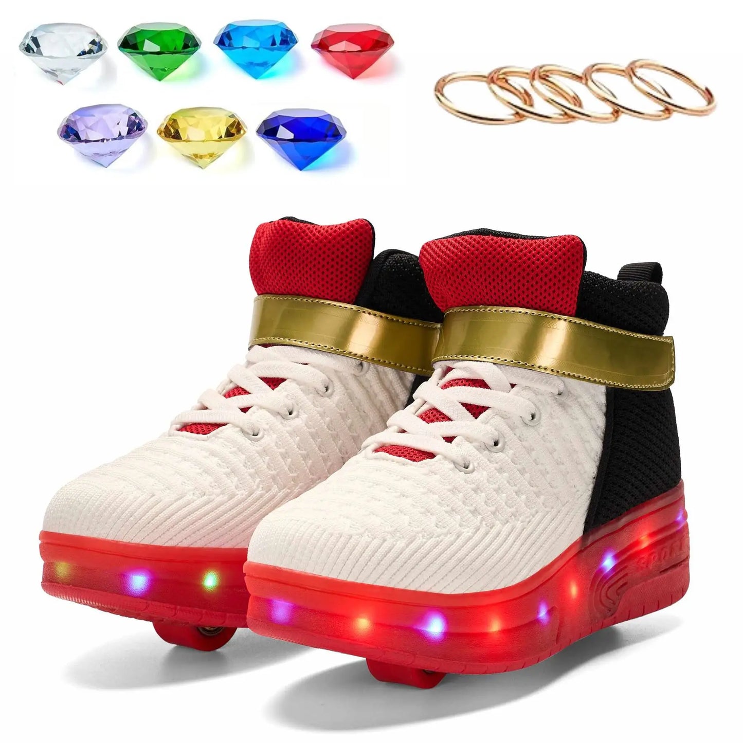 Shadow The Hedgehog Roller Skate Shoes For Kids Unisex