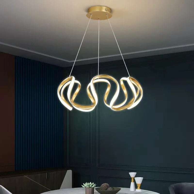 VETRULUS Nordic Pendant Light LED Chandelier For Living Dining Room Corridor Ceiling Lamp