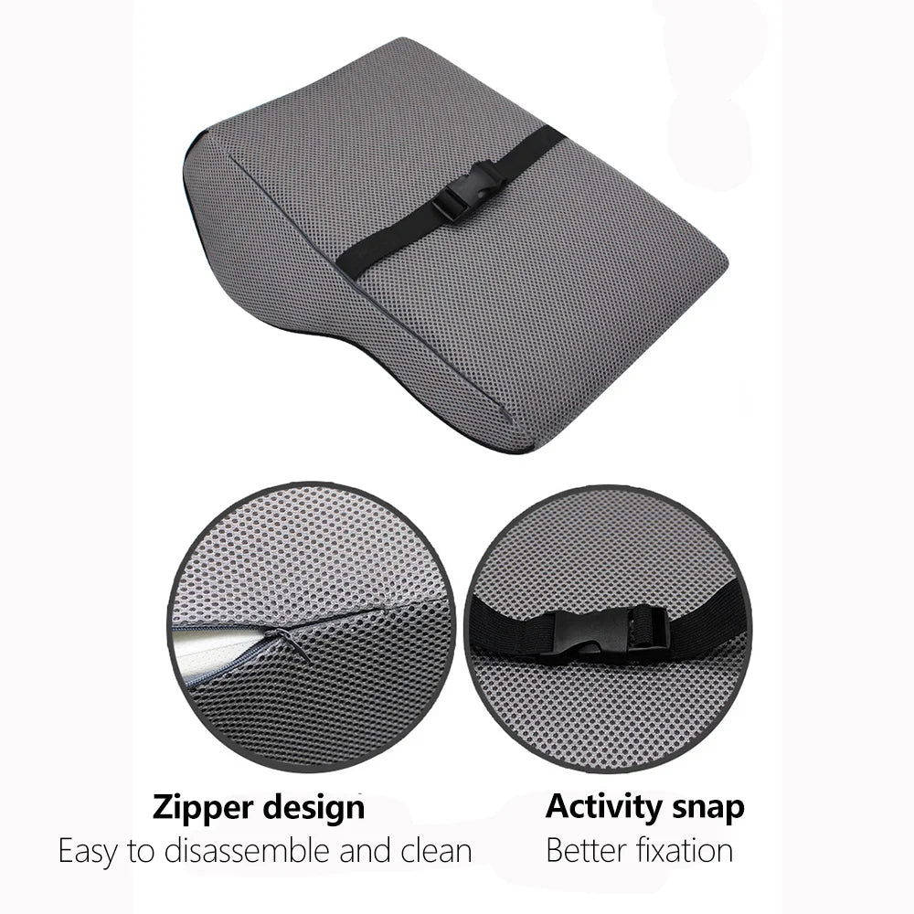 HubeiCraft Lumbar Pillow Memory Foam Car Seat Cushion