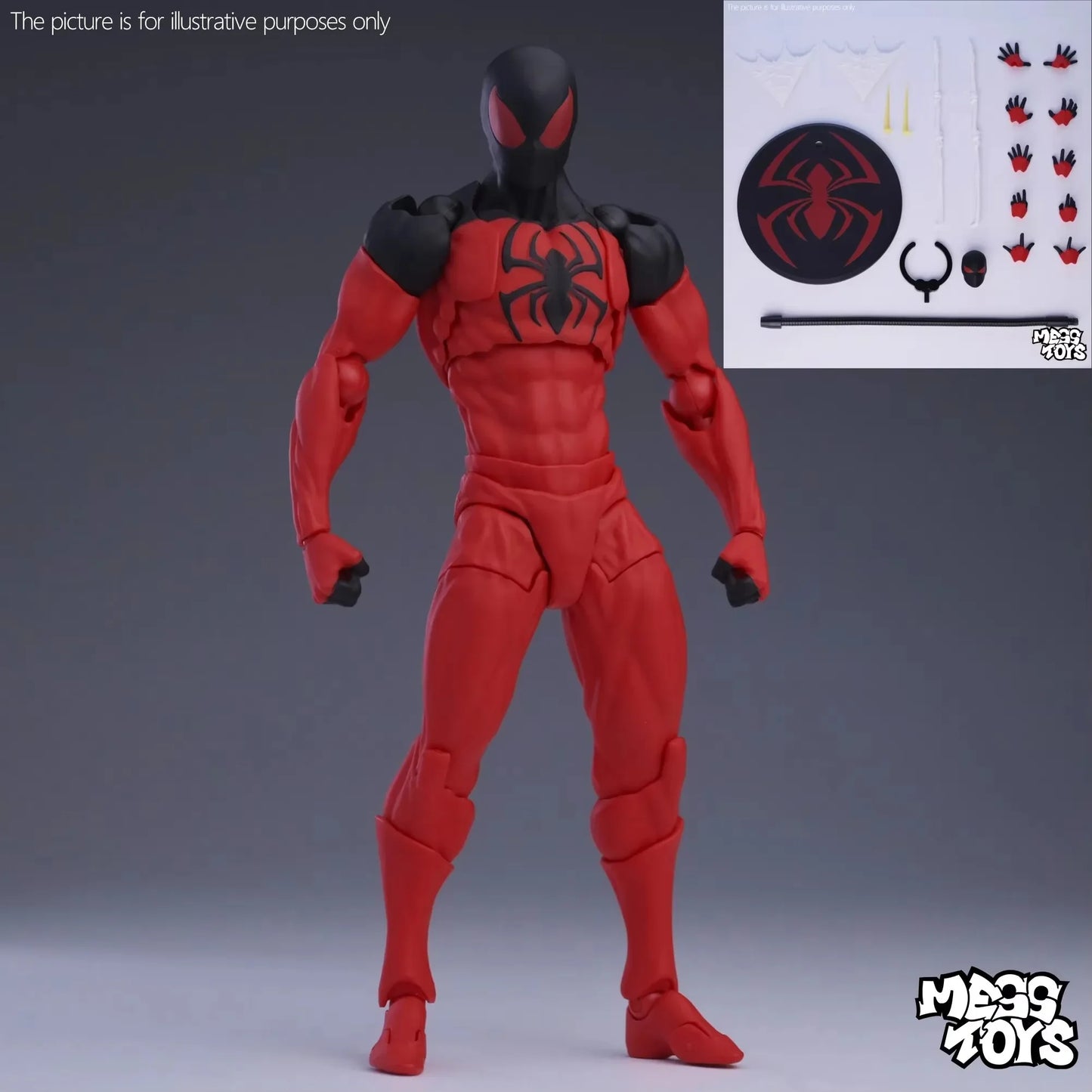 In Stock MESS TOYS Anime Spiderman Neighbor The Ultimate Spider Man Peter Parker Action Figure Models Children's Birthday Gifts