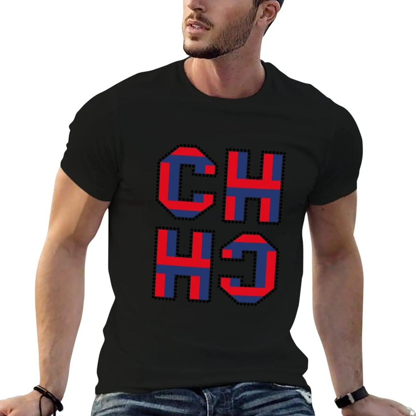 CHCH Summer New Men's T Shirt Cotton Shirts Short-Sleeved T-shirt  Casual Men's T-shirts Shirt Fashion Men Clothing