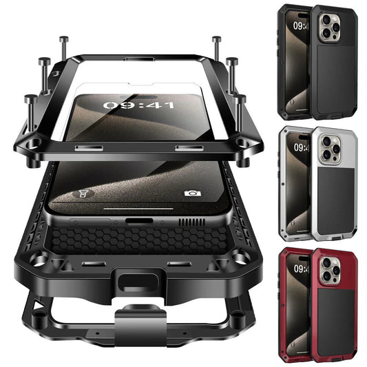 WeFor Armor Aluminum Shockproof Phone Case for iPhone