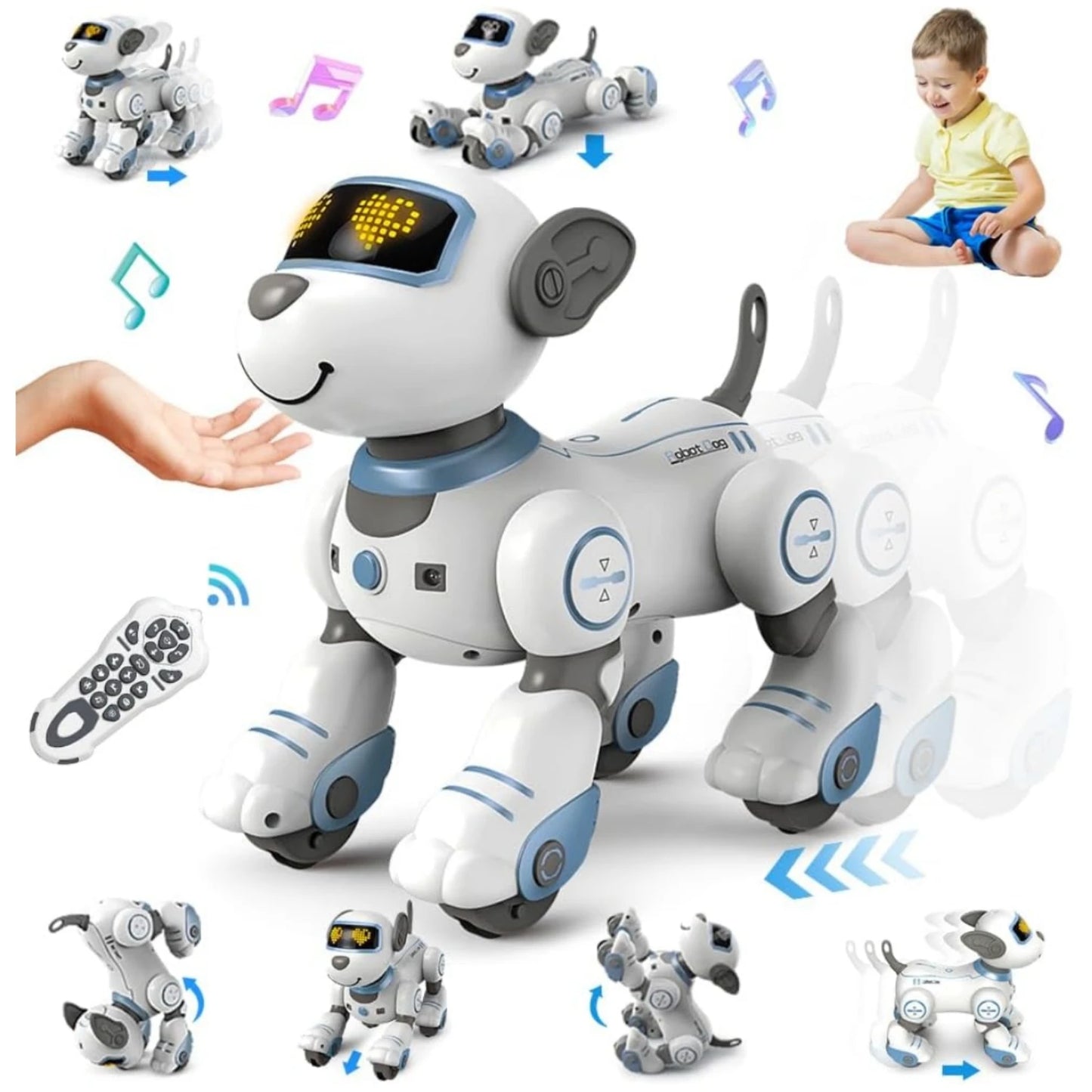 VATOS RC Robot Dog Toy Voice Command Programmable Smart