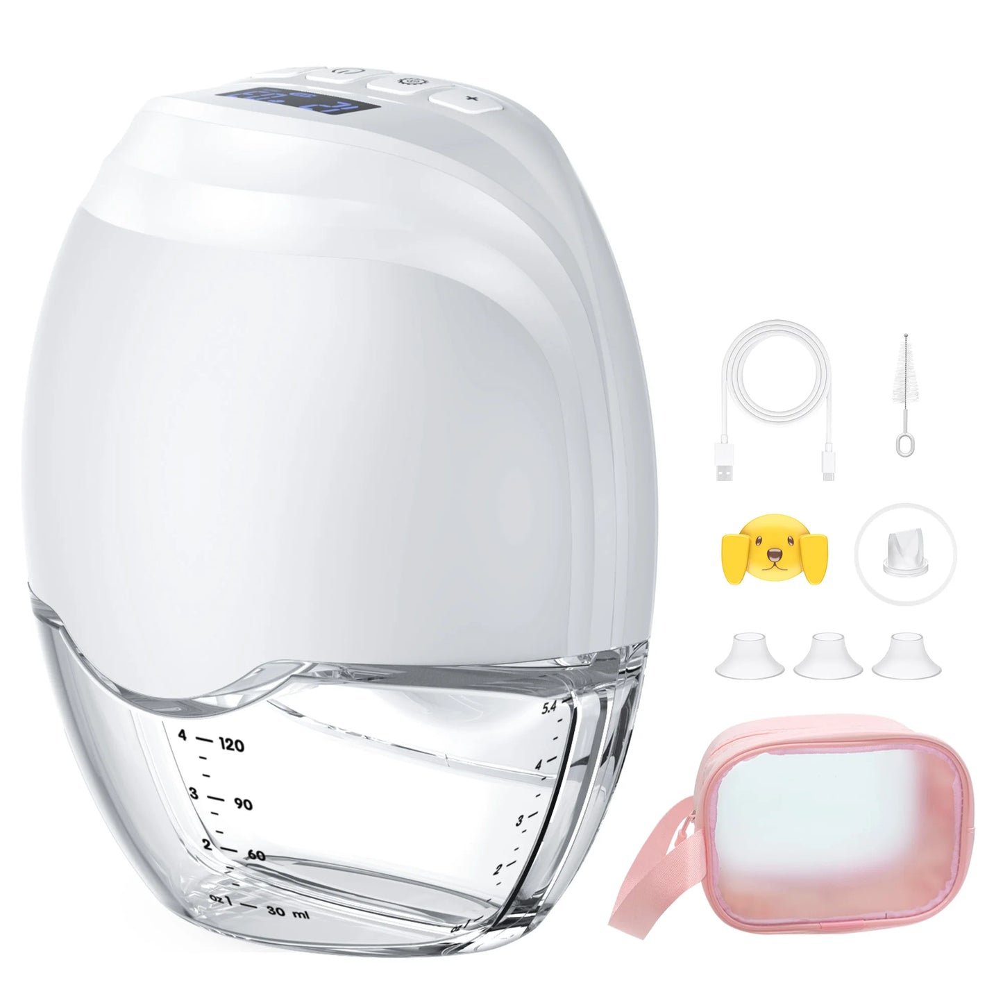 Jheppbay Wearable Hands Free Electric Breast Pump with LED Display
