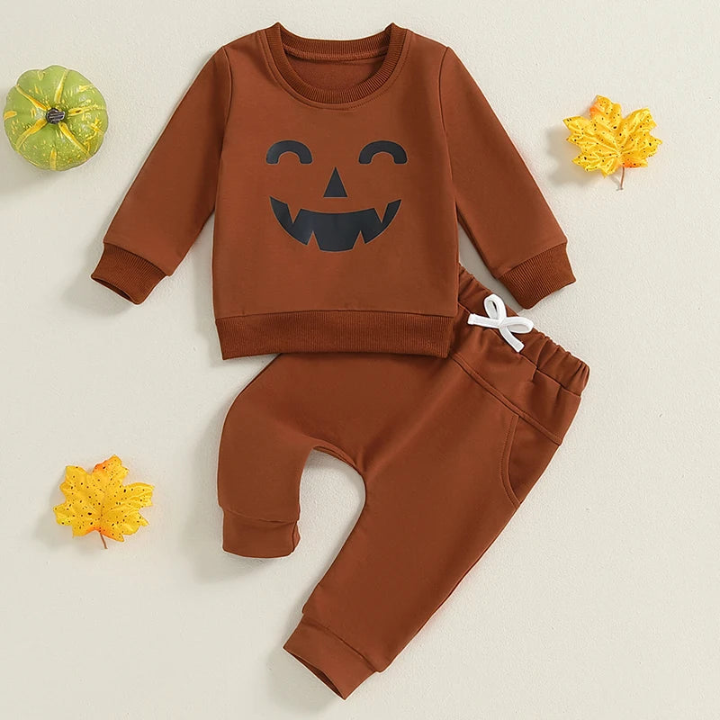 Pudcoco Toddler Girl Thanksgiving Outfit Turkey Print Long Sleeve Shirt Elastic Waist Leggings 2 Piece Set