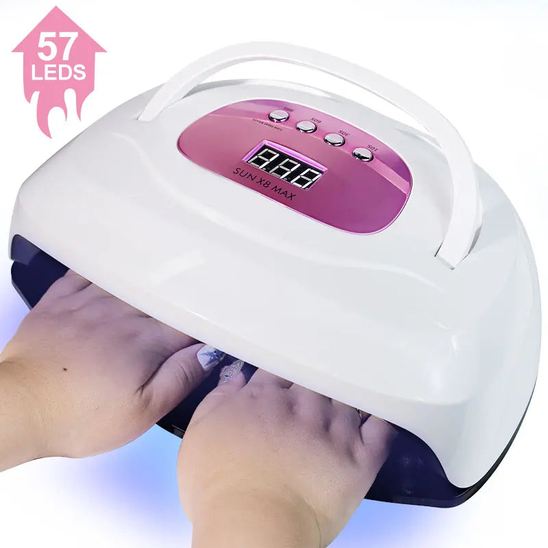 Nail Polish UV/LED Lamp 4 Timer Modes LCD Display with 57 LEDS Nails Fordrying Dryer Manicure Salon Tools for Acrylic Gel Art