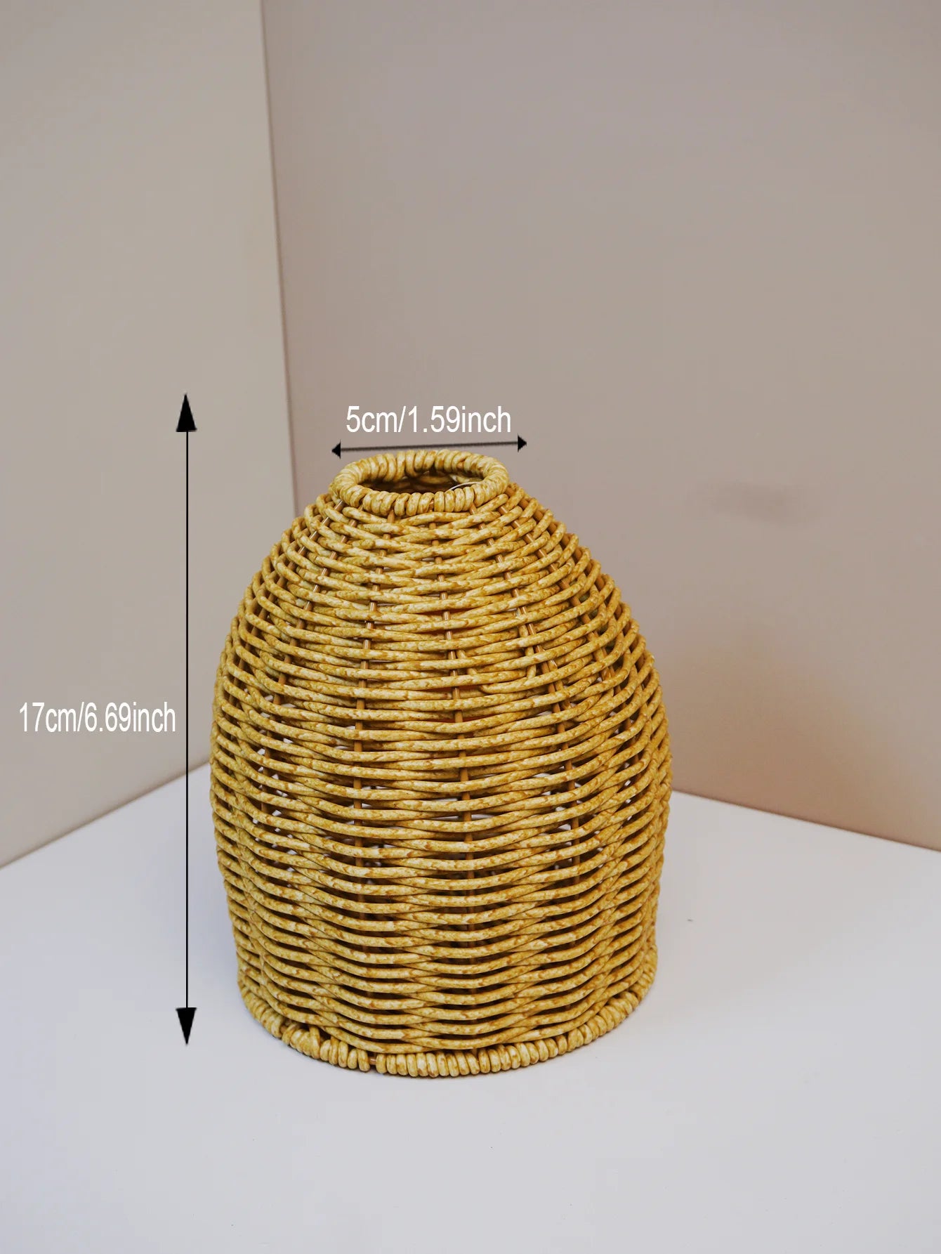 Function Japanese Handwoven Desktop Vase Arrangement Basket Zen Decor