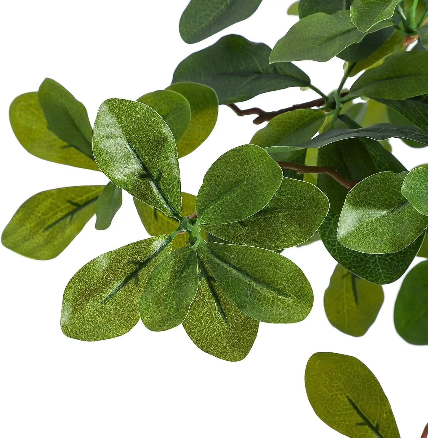 Artificial Indoor Plants, 6ft Fake Black Olive Tree with 100 LED Lights, Tall Fake Plants in Plastic Pot, Artificial Tree for Ho