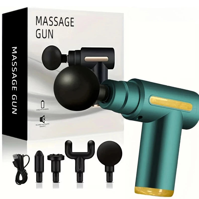 FODRK USB Rechargeable Six Speed Portable Fascia Gun Massage Tool