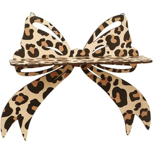 Butterfly Heart Crystal Shelf Decor Leopard Bow Shelf