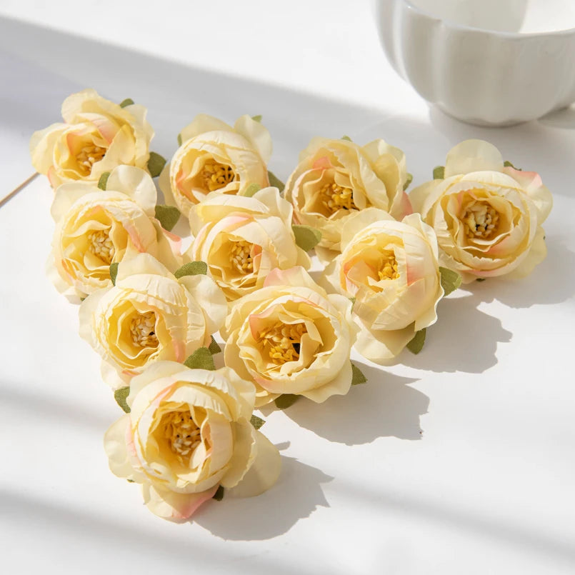 CN Silk Rose Artificial Flowers 40 To 80 Pcs Wedding Decor