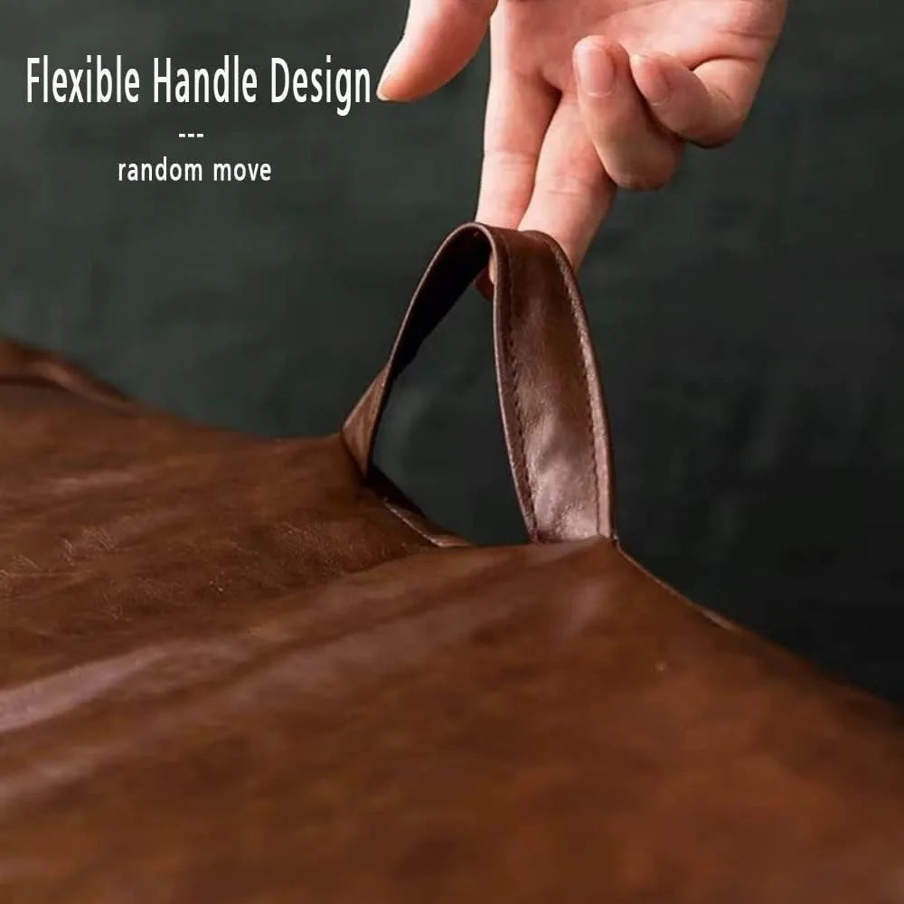 ZHUOTING Faux Leather Bean Bag Chair for Living Room