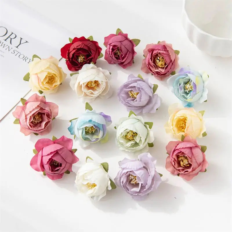 CN Silk Rose Artificial Flowers 40 To 80 Pcs Wedding Decor
