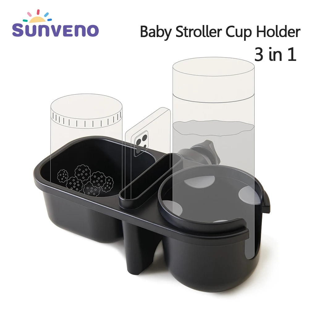 Sunveno 3In1 Multifunctional Baby Stroller Cup Holder Phone Snack Holder