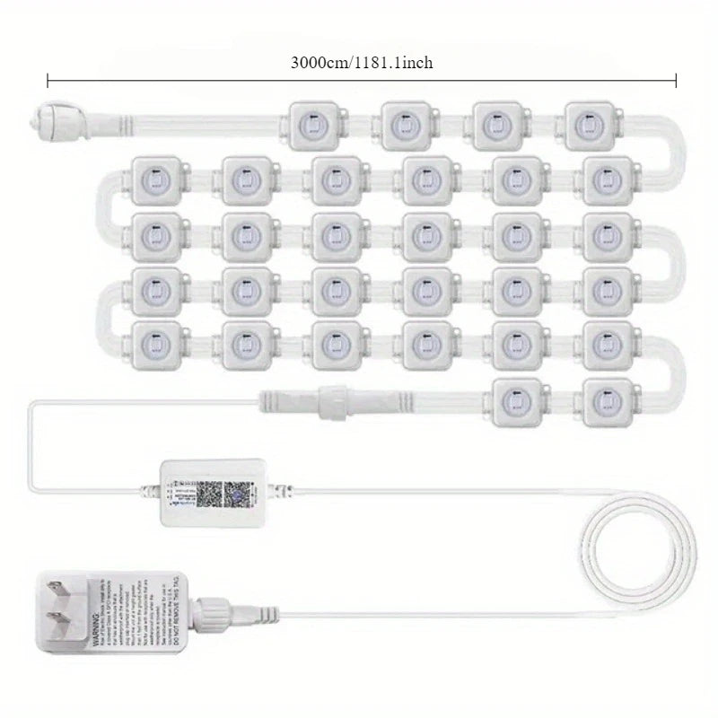 MIMIRGB Smart Outdoor RGBIC Eaves Light String For DIY