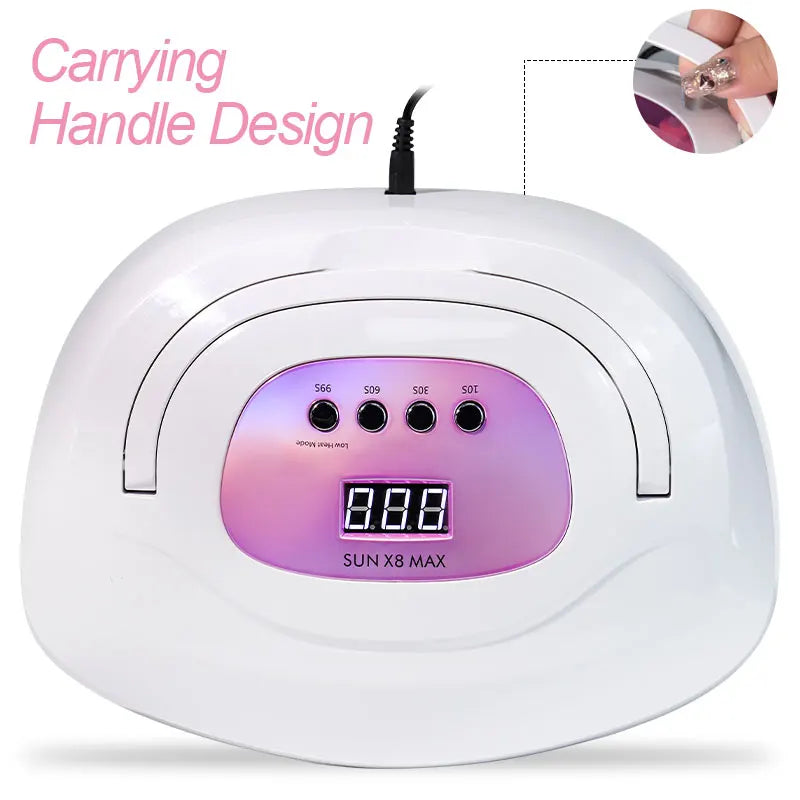 Nail Polish UV/LED Lamp 4 Timer Modes LCD Display with 57 LEDS Nails Fordrying Dryer Manicure Salon Tools for Acrylic Gel Art
