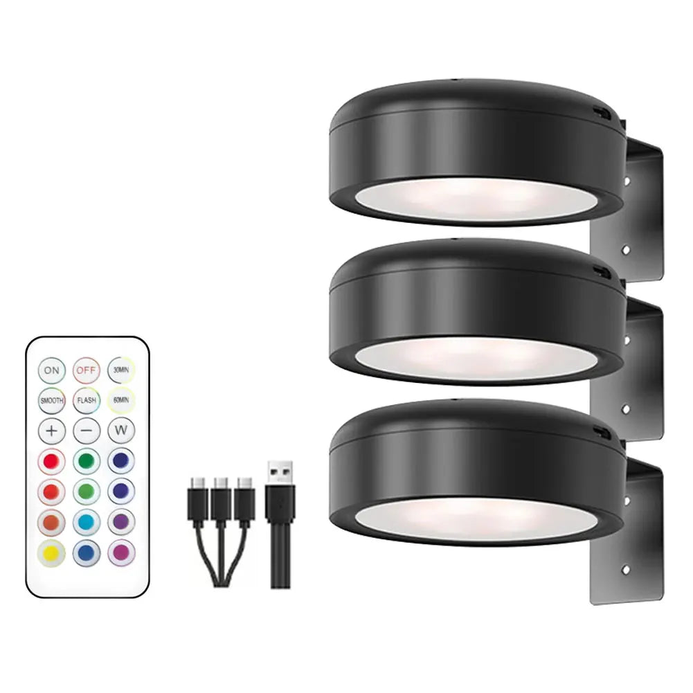 APWIKOGER Rechargeable Picture Lights With Remote Timer