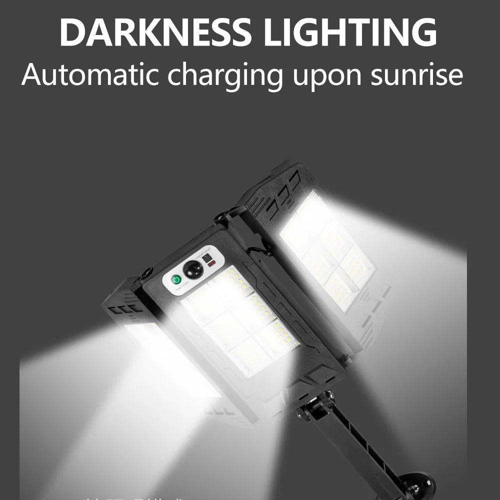 Outdoor Solar Lights Motion Sensor Waterproof LED Flood Lamp