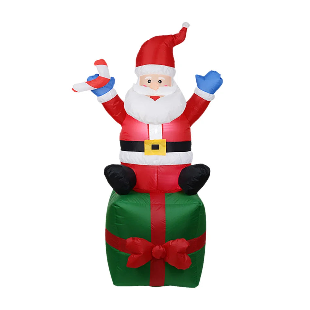 Alloet Inflatable Illuminated Snowman Ornament With LED Light Christmas Decorations