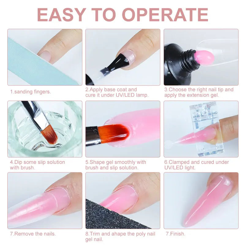 Poly Nail Gel Extension Kit for Beginners