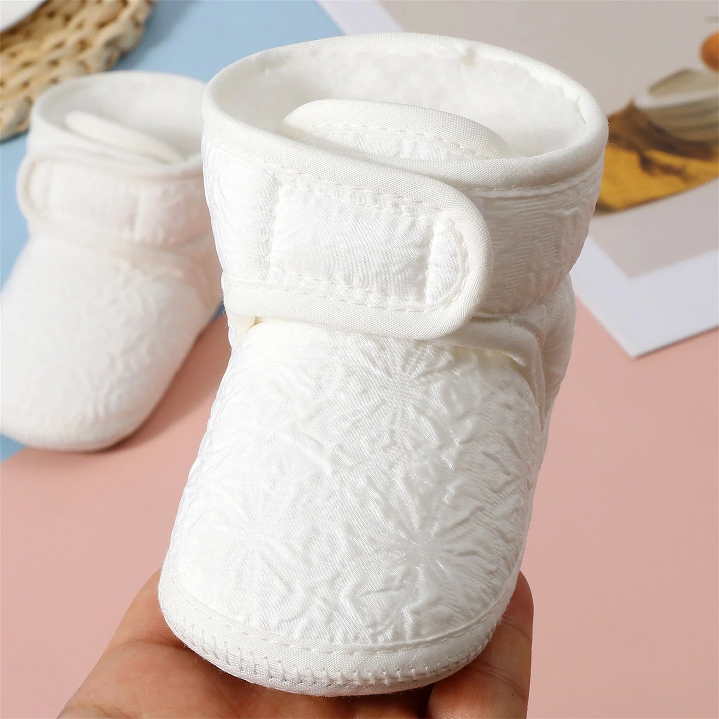 CN Guangdong Infant Winter Boots Cozy Soft Sole Anti Slip Shoes