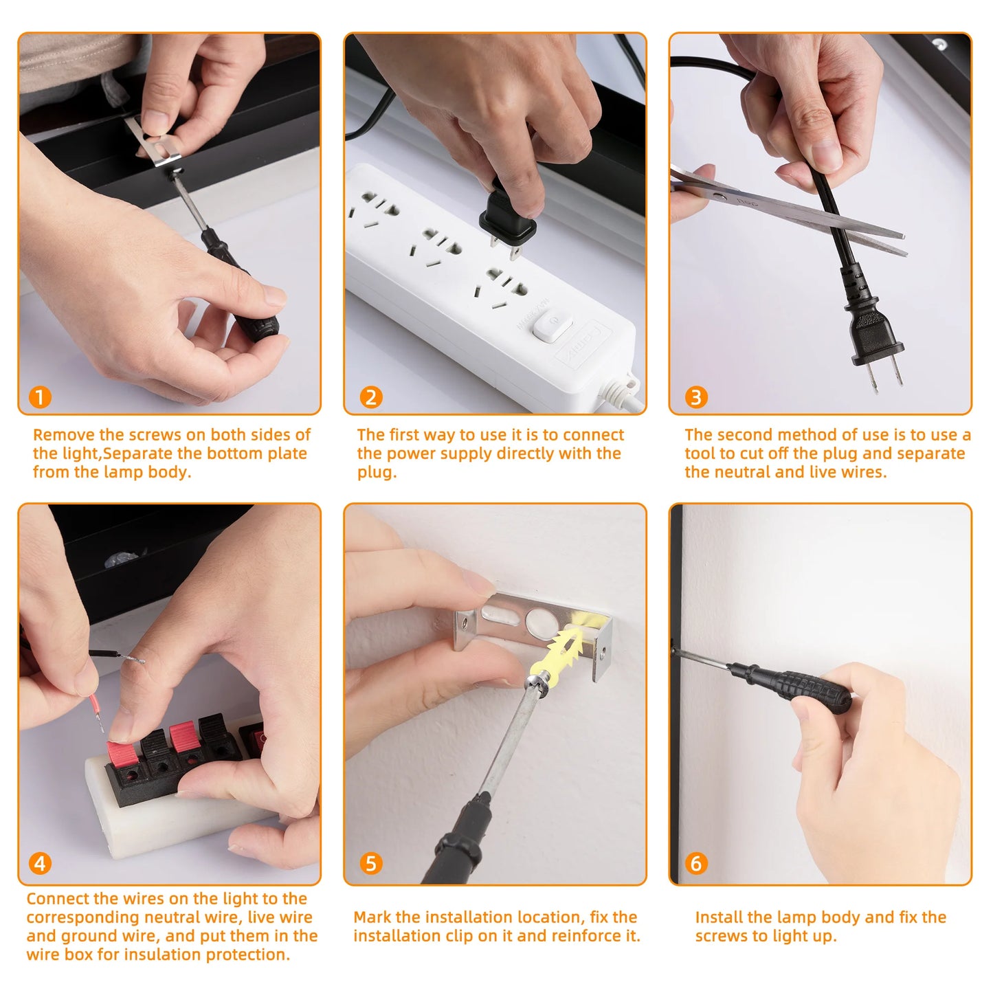 Long LED Wall Sconce 2 Pack for Garage and Hallway Lighting