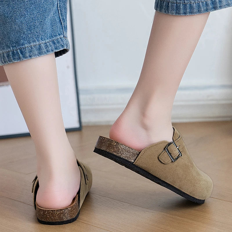 Unisex Frosted Cotton Slippers For Kids Summer Casual Shoes