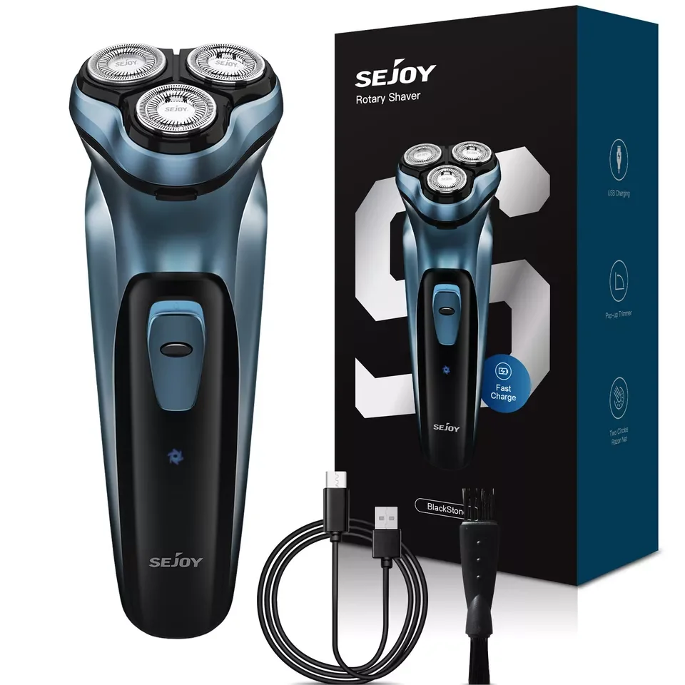 Sejoy Electric Razor For Men Rechargeable Shaver With Floating Head
