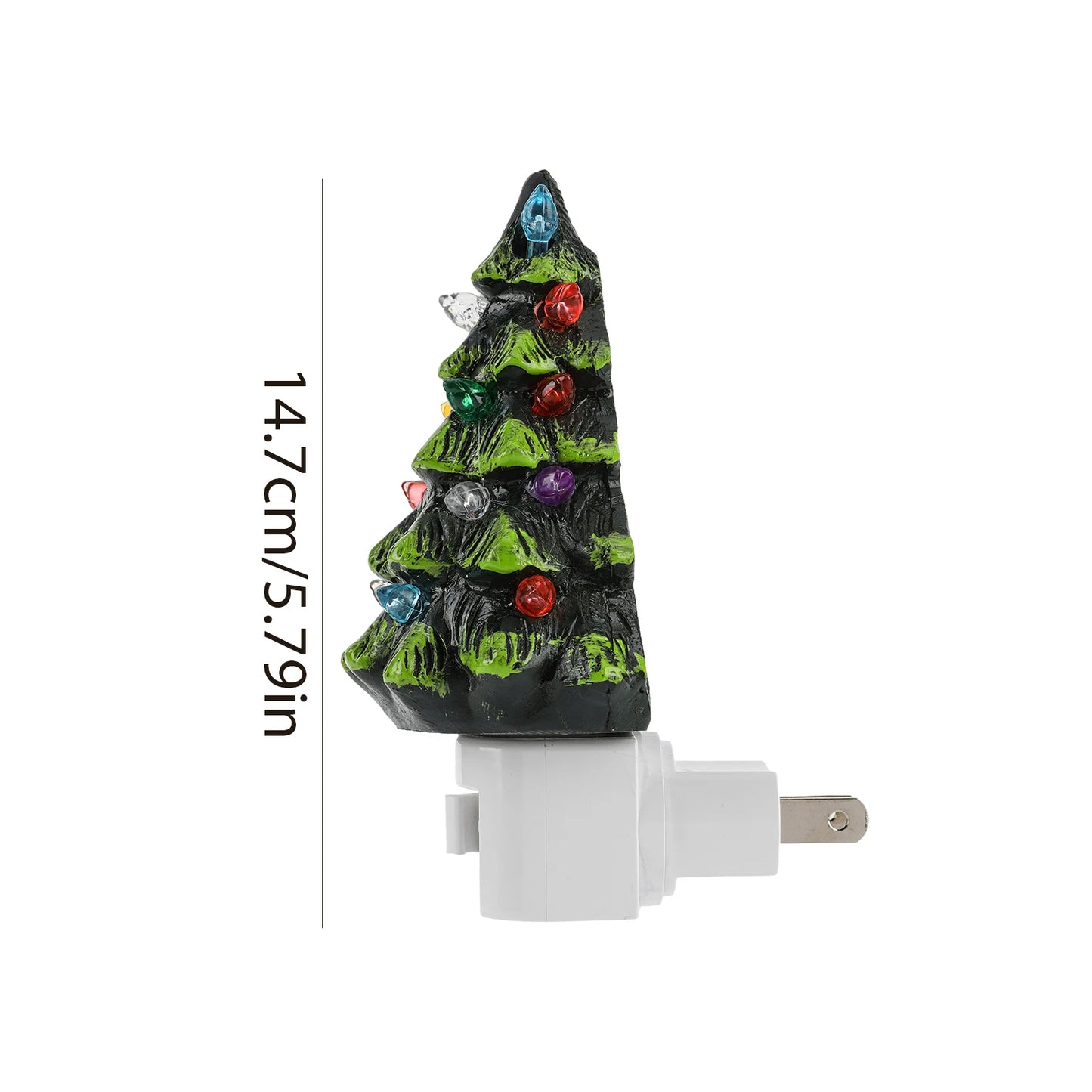 APWIKOGER Christmas Tree Night Light 360 Degree Swivel Resin Lamp