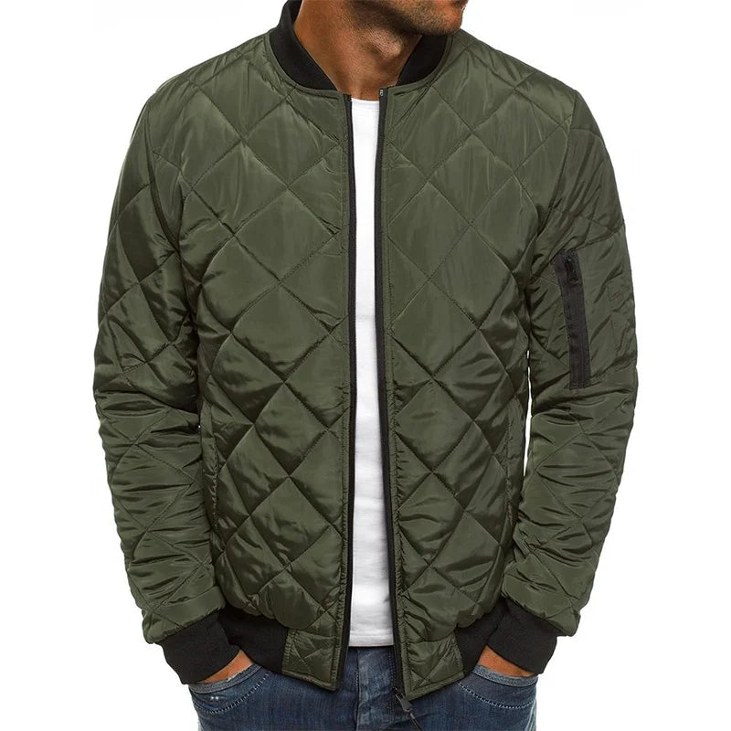 Men's Lightweight Mesh Jacket With Baseball Collar Casual