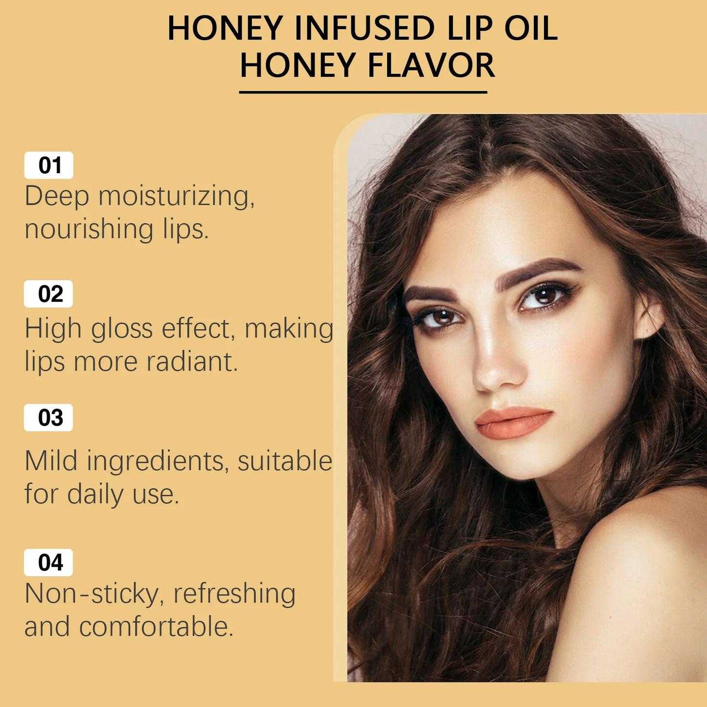 EELHOE Honey Infused Lip Balm Brightening Dark Lips Nourish Moisturizing Lasting Anti-dryness Prevent Cracking Gentle Lip Care
