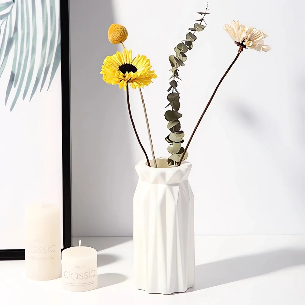Function Nordic Plastic Vase Modern Simple Small Flower Pot
