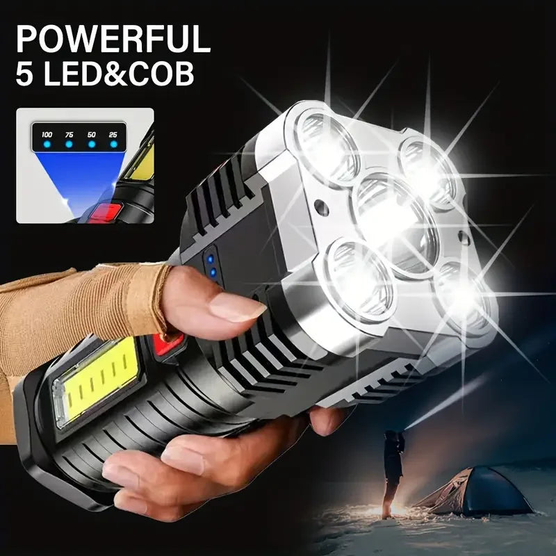 Skywolfeye LED Rechargeable Spotlight Flashlight Camping