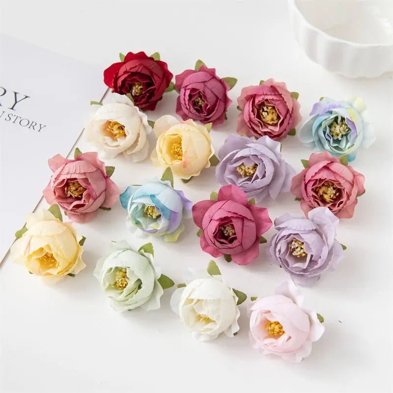 CN Silk Rose Artificial Flowers 40 To 80 Pcs Wedding Decor