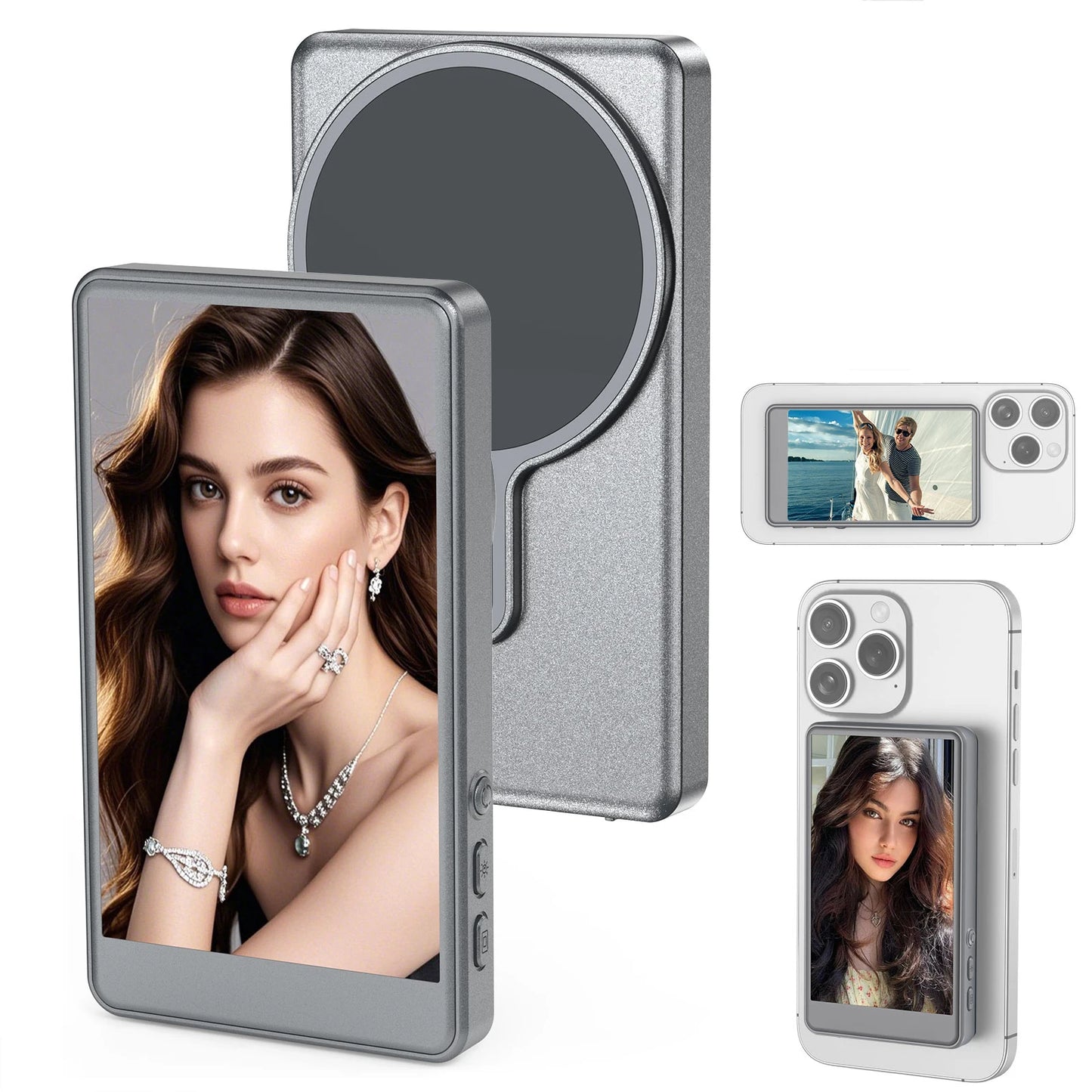 UNITEDTIME Vlog Selfie Monitor Phone With MagSafe Mount