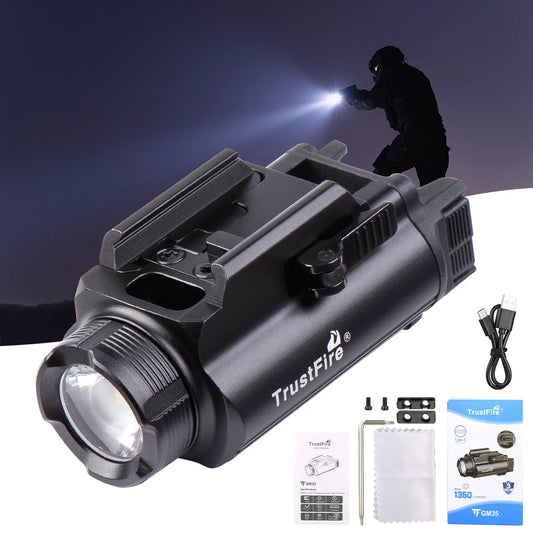 TrustFire GM35 Tactical LED Flashlight Handgun Weapon Light