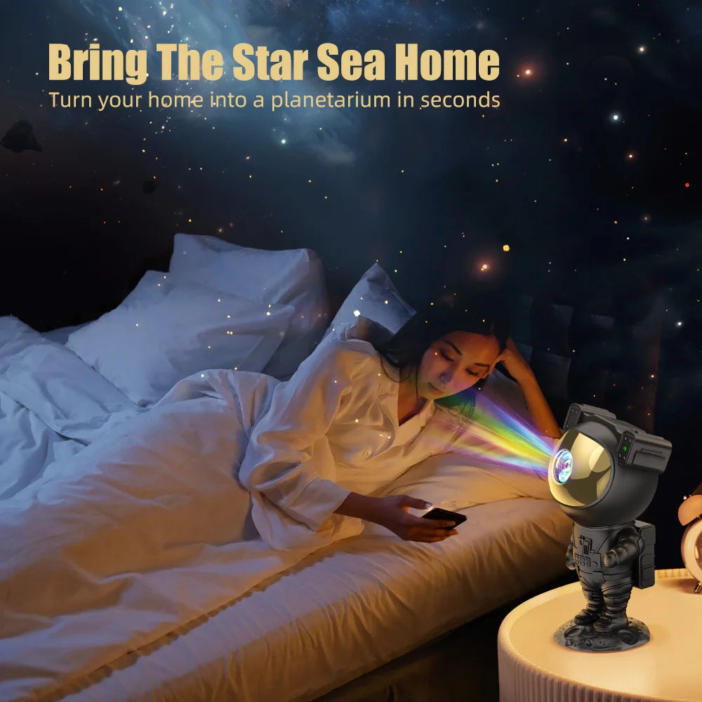 AG AceGamer Astronaut Nebula Galaxy Projector Night Light